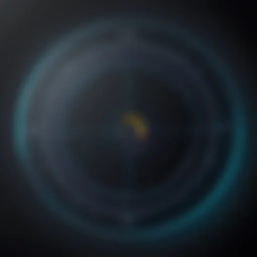 Geometric representation of a circle illustrating circumference