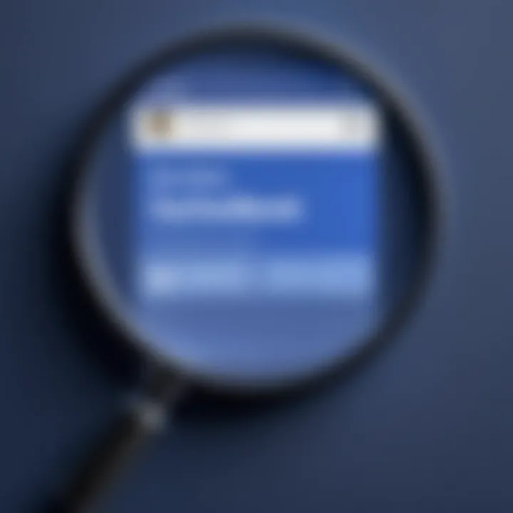 Illustration of a magnifying glass identifying suspicious activity