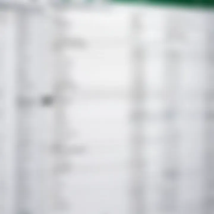 Excel spreadsheet with web data