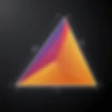 Illustration of a right triangle highlighting the relationship between angles and sides.