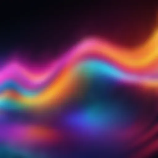 Colorful sound wave visualization