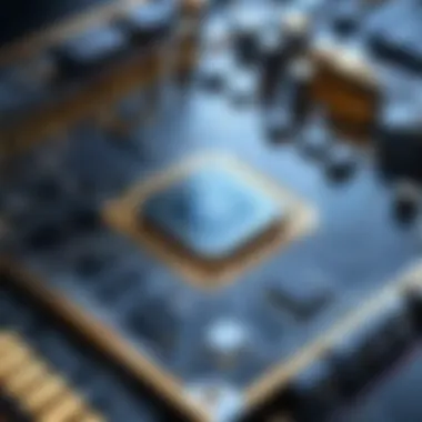 An abstract representation of future innovations in quantum computing.
