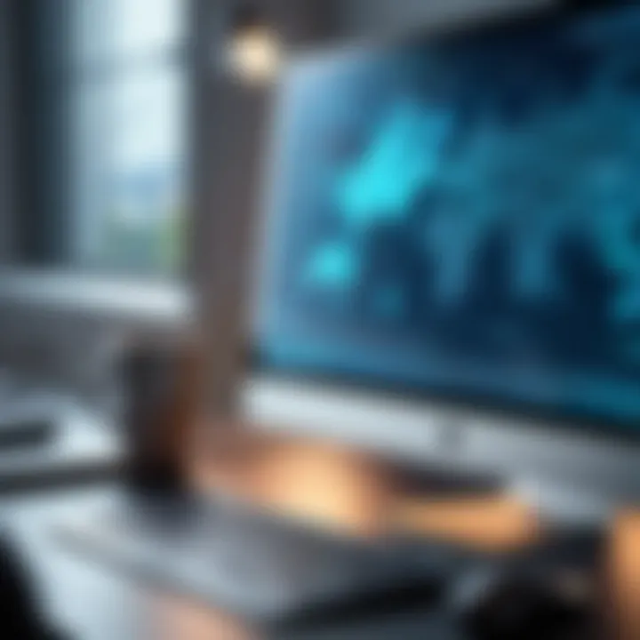 A computer screen displaying a cybersecurity alert