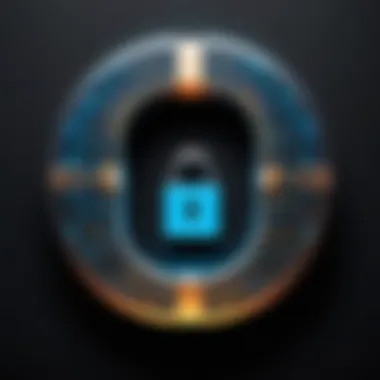 A digital lock symbolizing strong cybersecurity measures