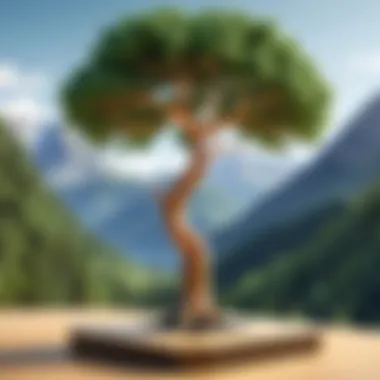 Diagram illustrating AVL tree balance