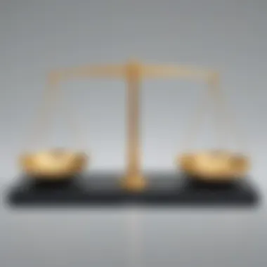 Symbolism of Financial Accuracy Illustration depicting balance scales symbolizing financial accuracy