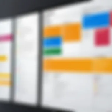 Kanban board showcasing task flow