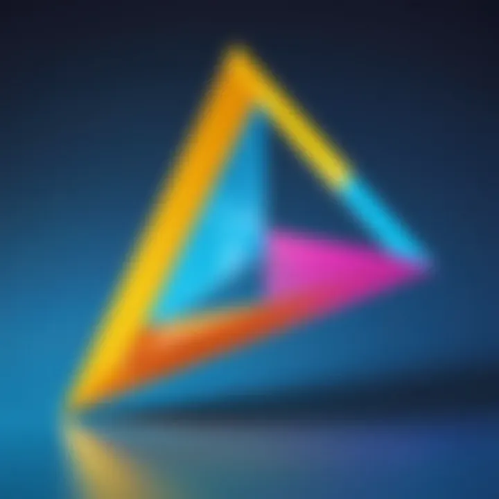 Illustration showcasing the Pythagorean theorem in action.