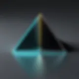 Visual representation of a right triangle highlighting the right angle.