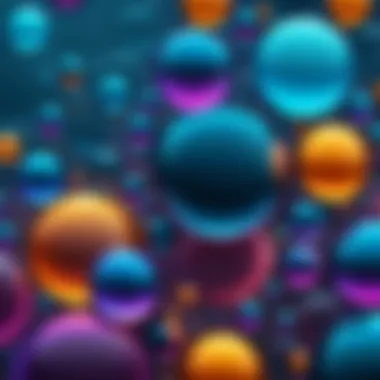 A visually striking bubble background design illustrating depth and texture.