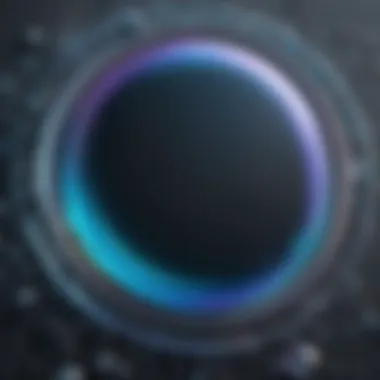 A toolkit showcasing various design tools used to create bubble backgrounds.