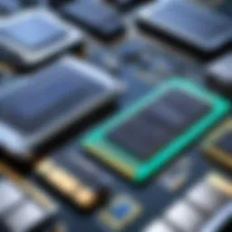 Diverse memory technologies including DRAM, SRAM, and flash memory