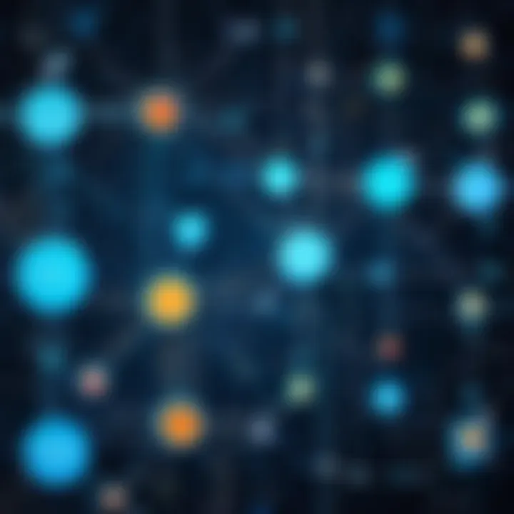 Visual representation of a network diagram showing connected devices