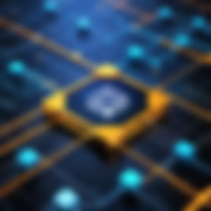 Graph illustrating blockchain technology