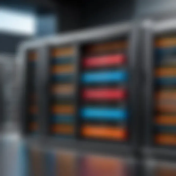 Fibre Channel SAN architecture diagram