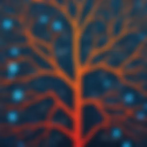 A visual representation of Git branches illustrating the concept of rebasing.