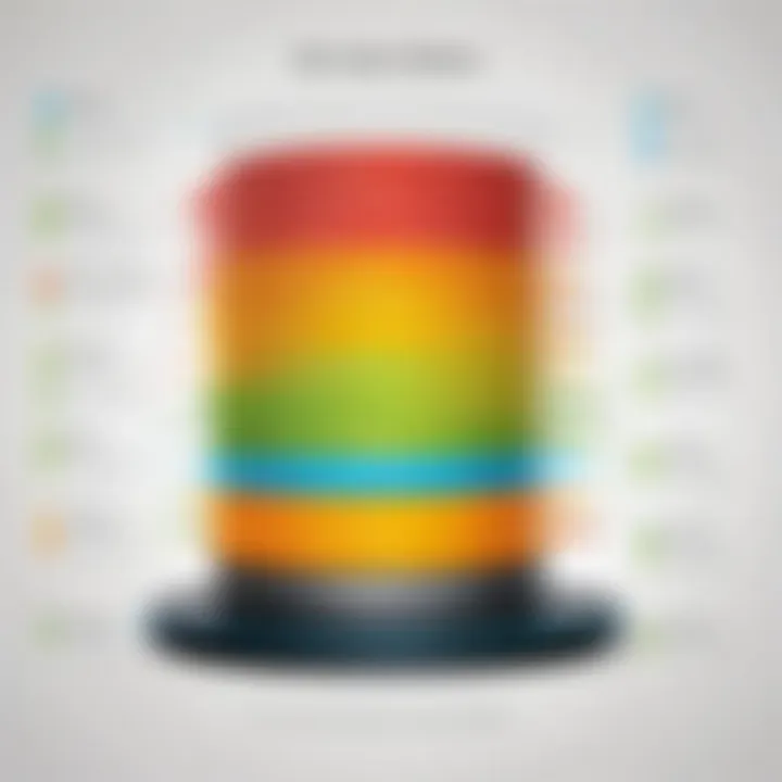 Infographic on the evolution of hierarchical databases