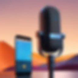 Illustration of voice translation technology