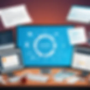 Collaboration Tools in Intranets Illustration highlighting collaboration tools available in intranets