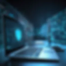 Visual representation of various network security threats