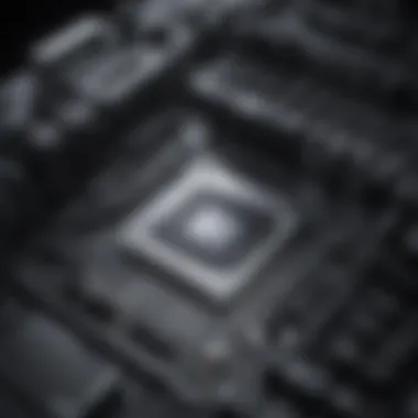 GPU Architecture Visualization Abstract representation of GPU architecture