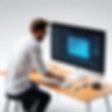 User Testing of Digital Prototype Illustration of a digital prototype being tested with users