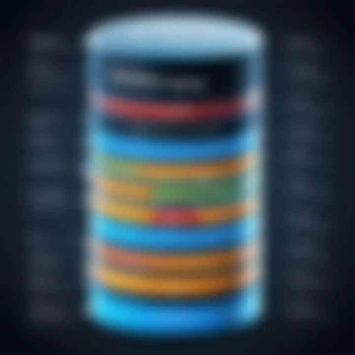 Diagram showcasing the structure of SQL system databases