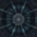 Visual representation of the dark web structure