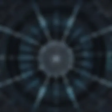 Visual representation of the dark web structure