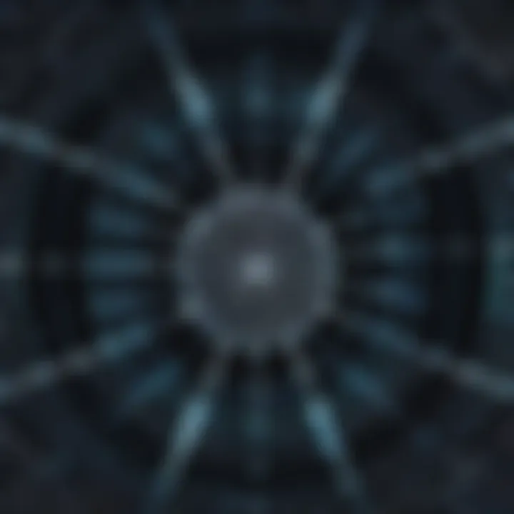 Visual representation of the dark web structure