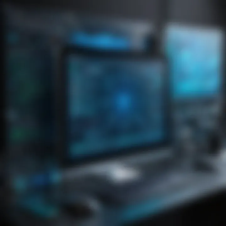Graphic showing technologies enabling dark web functionality