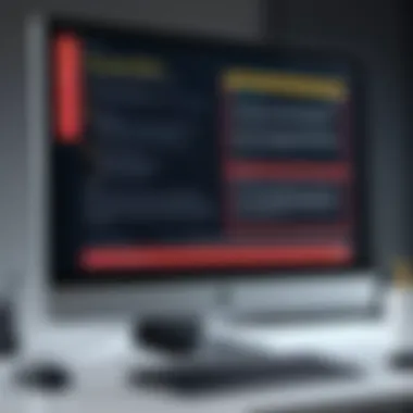 A computer screen displaying a warning message