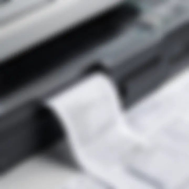 Visual representation of seamless record-keeping through ledger printers in organizations.
