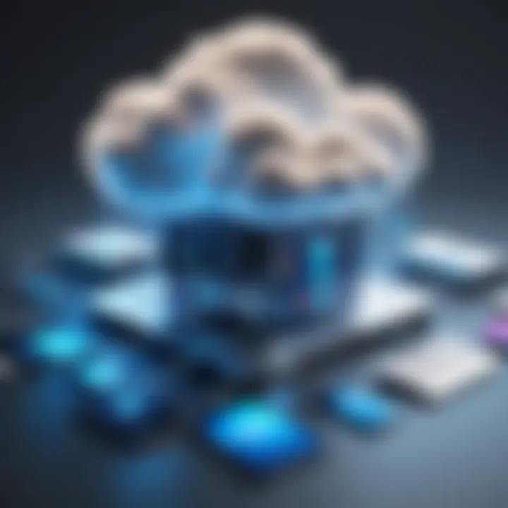 Diagram illustrating the advantages and limitations of cloud services for modern enterprises.