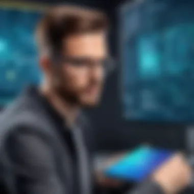 An illustration showing essential technical skills for Android developers