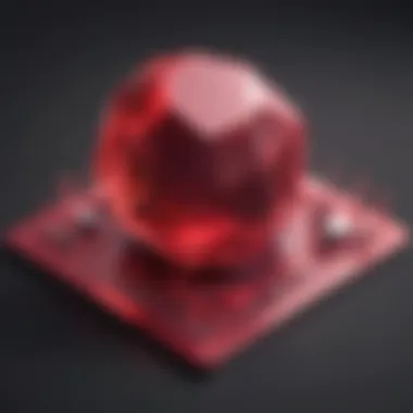 Unveiling the Essence of Ruby Web Development Abstract Ruby Web Development Concept