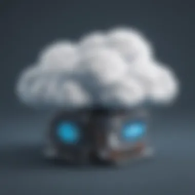 Innovative Technological Advancements in Dropbox Illustration depicting innovative cloud storage technology