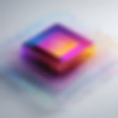 Abstract Numerical Representation Abstract visualization of imaginary number concept