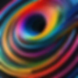 Abstract representation of color theory principles