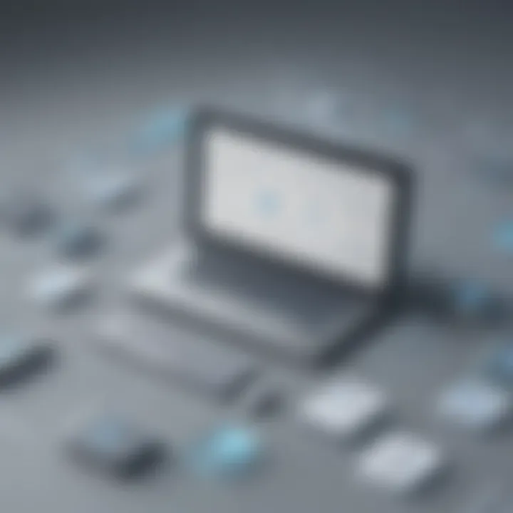 Illustration showcasing proactive cybersecurity measures