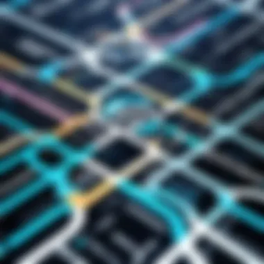 Intersection of Trademarks and Domain Names Conceptual illustration of trademarks and domain names intersecting.