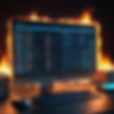 Firewall Logs Analysis for Security Monitoring An IT professional analyzing firewall logs for security monitoring.