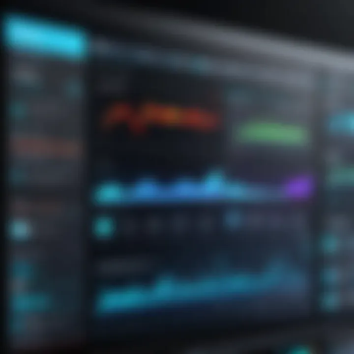 A digital dashboard showcasing performance metrics