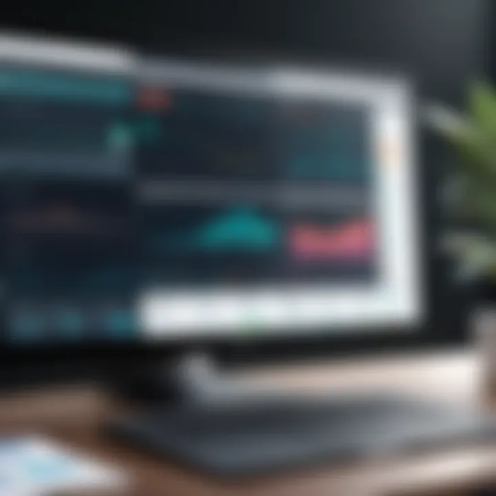 Dashboard showcasing test results and analytics